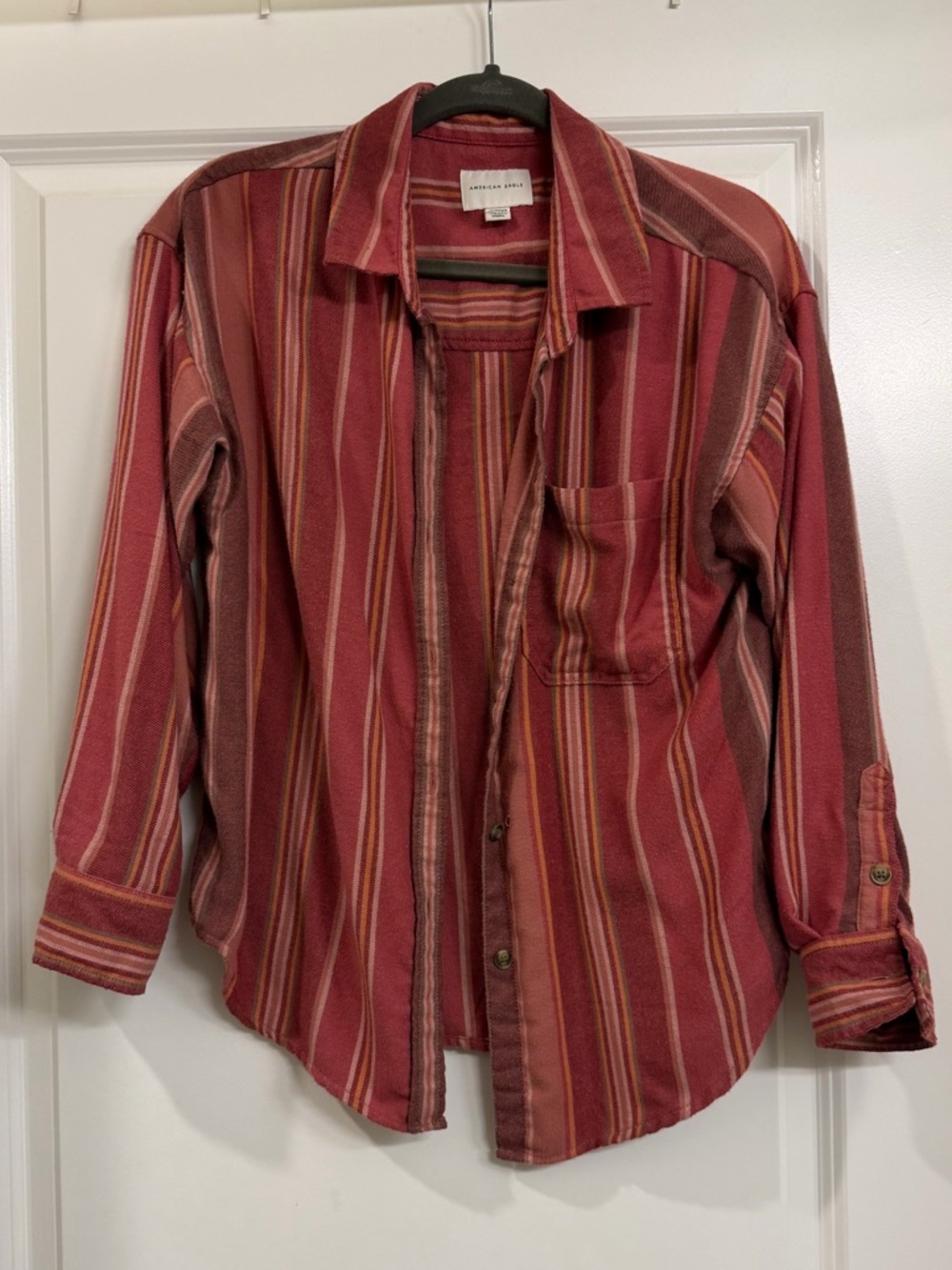 American Eagle Outfitters Striped Flannel